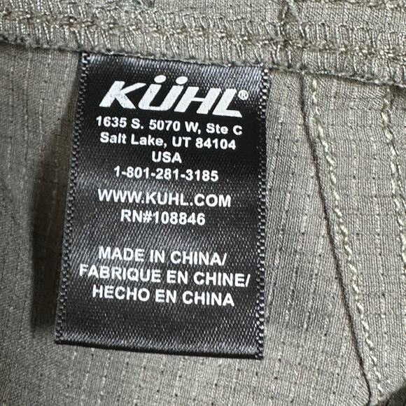 Kuhl Pants WMNS 12 Green Straight Lightweight Hiking Mid-Rise Outdoor Athletic - Picture 10 of 15